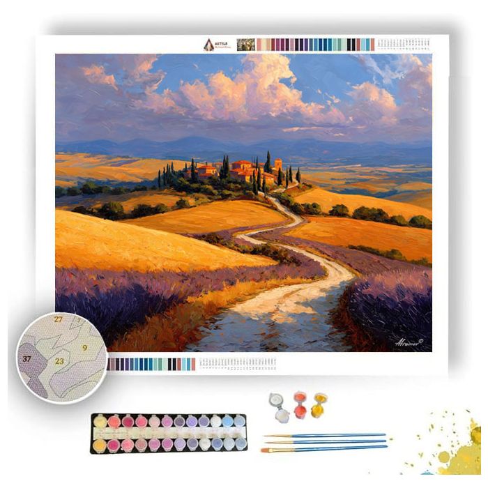 ROAD TO SIENA - Paint by Numbers Full Kit