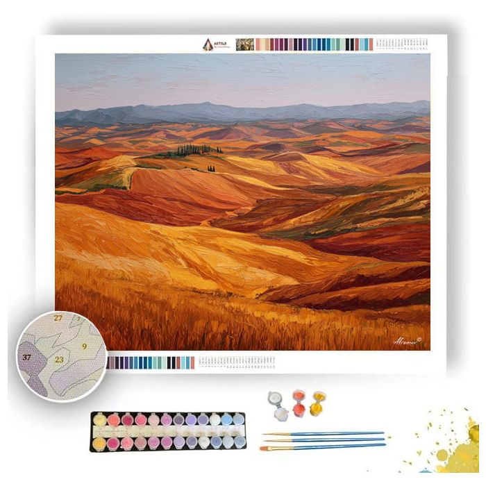 FIELDS OF SIENA - Paint by Numbers Full Kit