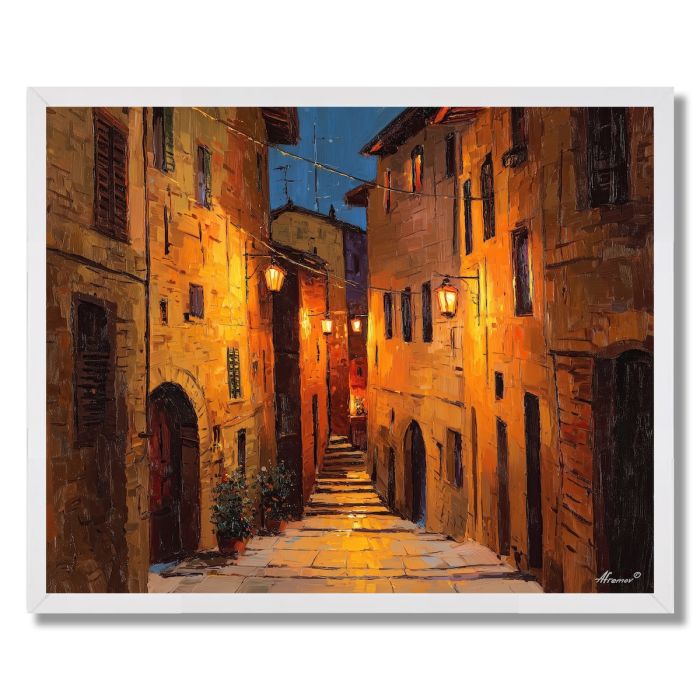 TUSCAN EVENING WALK - FRAMED