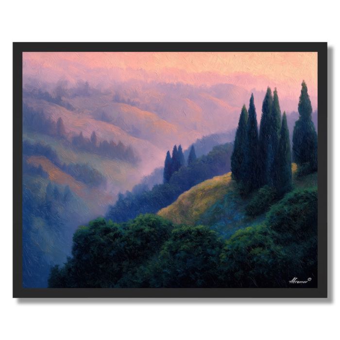 HILLSIDE GLOW - FRAMED