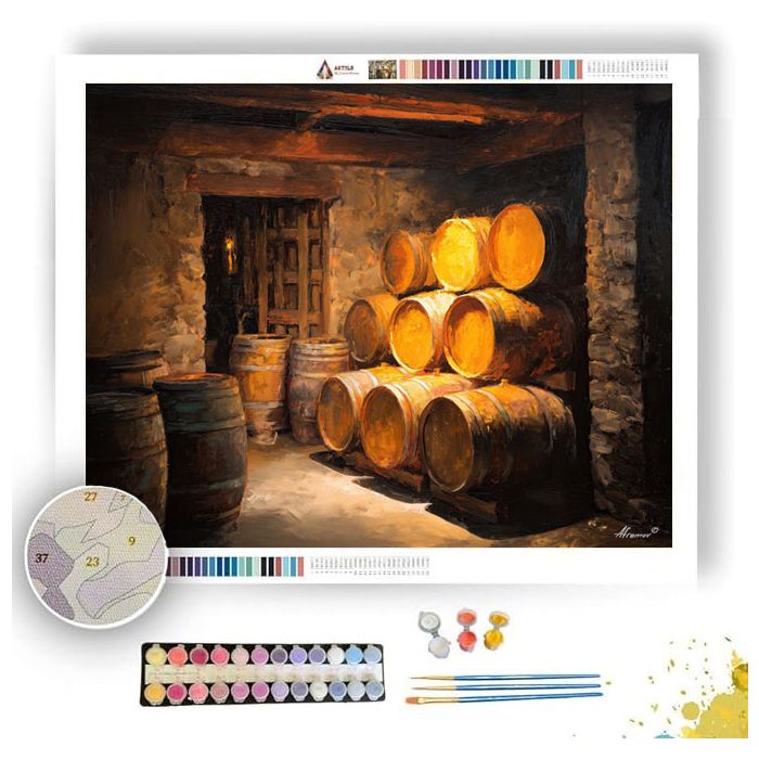 WINE CELLAR LIGHT - Paint by Numbers Full Kit