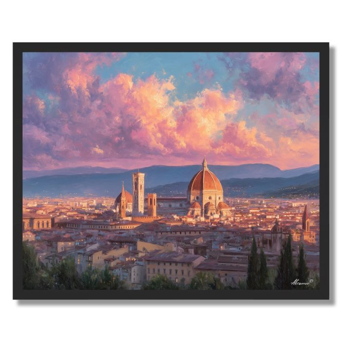 DUOMO AT SUNSET - FRAMED