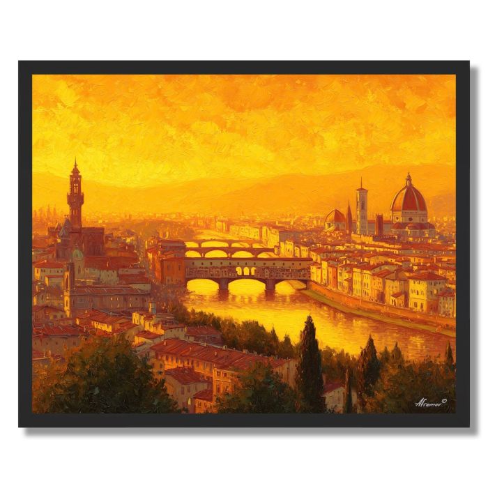 FLORENCE SKYLINE GLOW - FRAMED