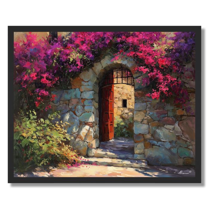 TUSCAN DOORWAY - FRAMED