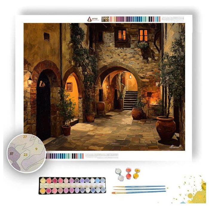 TUSCAN COURTYARD - Paint by Numbers Full Kit