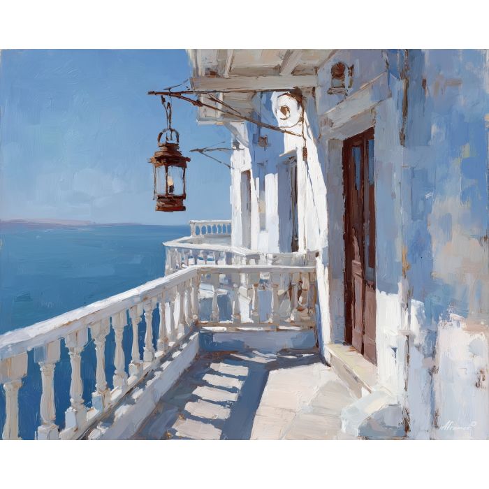 GREEK ISLAND BALCONY