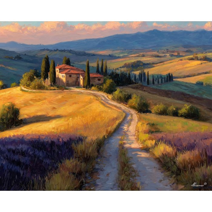 TUSCAN EVENING ROAD