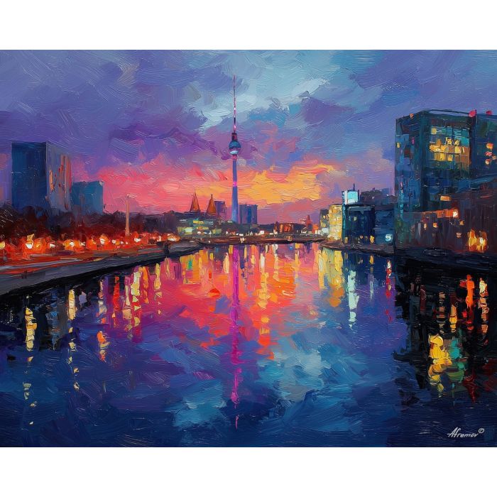 BERLIN GLOWING SKYLINE