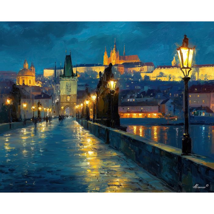 PRAGUE CASTLE LIGHTS