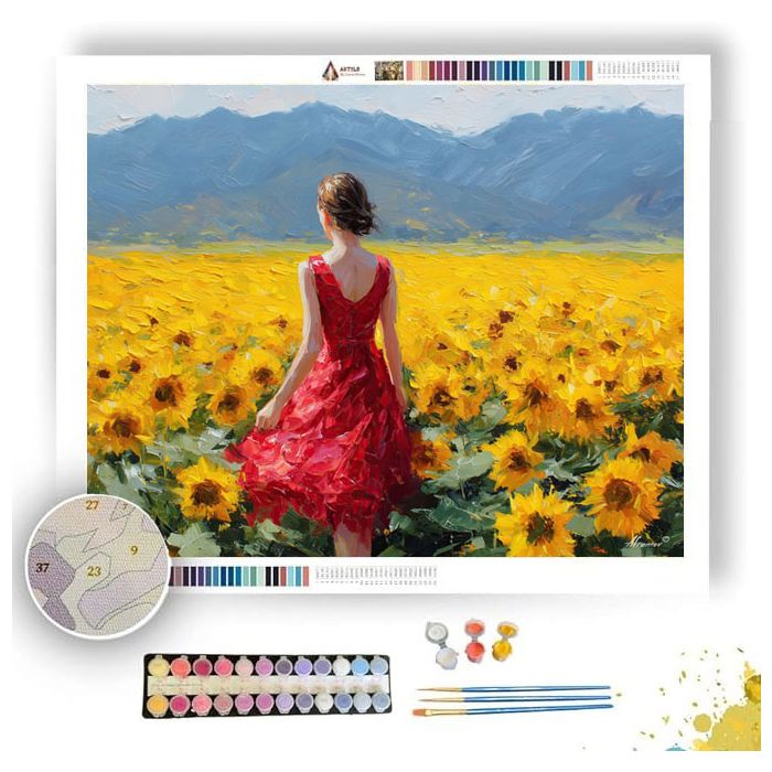 SUNFLOWER MORNING - Paint by Numbers Full Kit