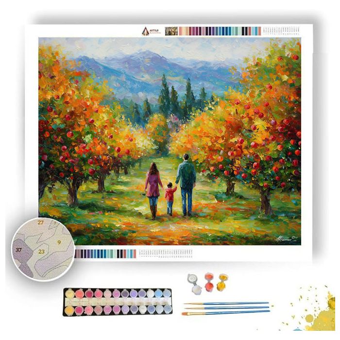 COUNTRY APPLE ORCHARD - Paint by Numbers Full Kit