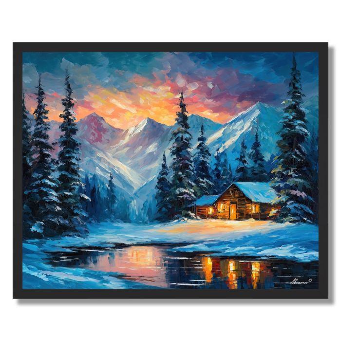 MOUNTAIN CABIN RETREAT - FRAMED