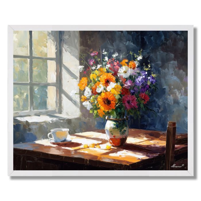 SUNLIT KITCHEN TABLE - FRAMED