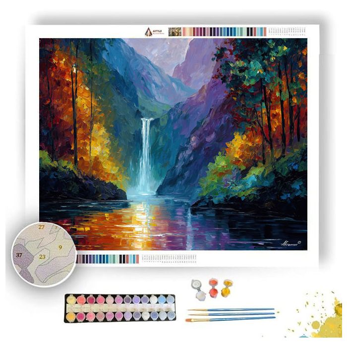 MYSTIC WATERFALL - Paint by Numbers Full Kit