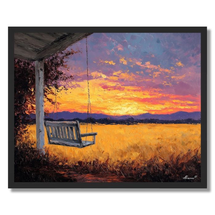FRONT PORCH SWING - FRAMED