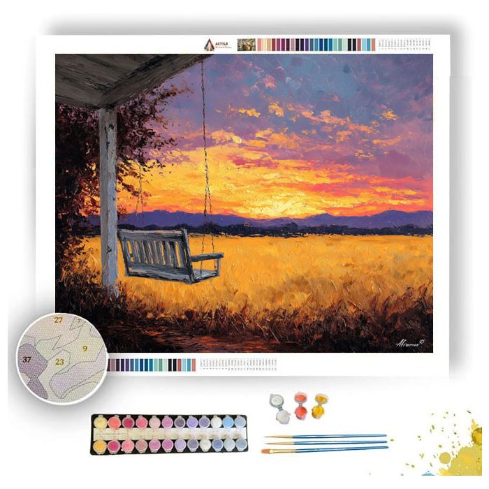 FRONT PORCH SWING - Paint by Numbers Full Kit