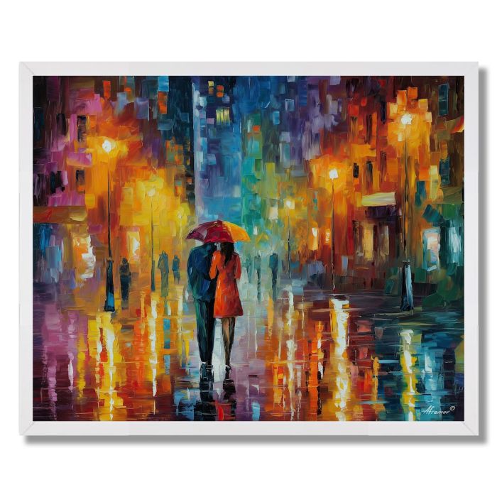 CITY STREET RAIN - FRAMED