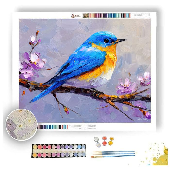 BLUEBIRD SONG TREE - Paint by Numbers Full Kit