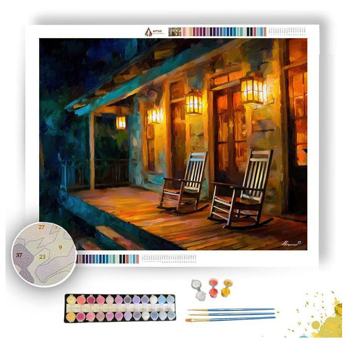EVENING LANTERN PORCH - Paint by Numbers Full Kit