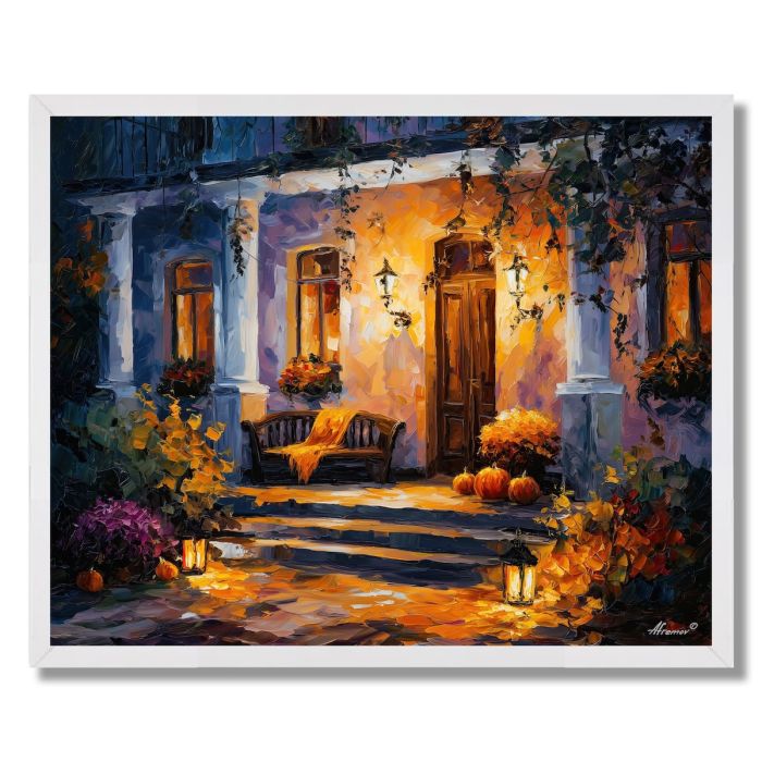 AUTUMN PORCH GLOW - FRAMED