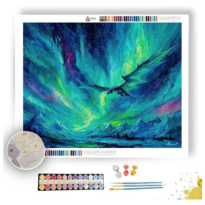 AURORA SKY DRAGON - Paint by Numbers Full Kit