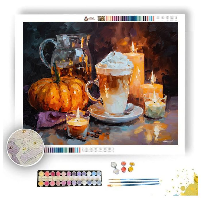 PUMPKIN SPICE AFTERNOON - Paint by Numbers Full Kit