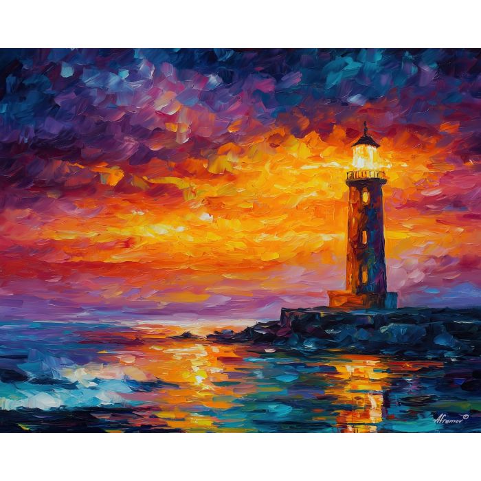 LIGHTHOUSE AT DUSK