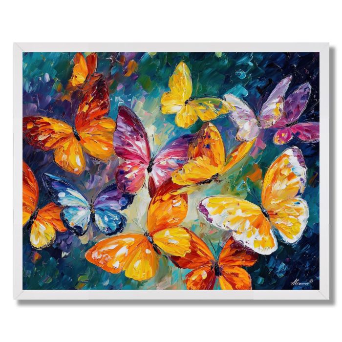 CRYSTAL BUTTERFLY DANCE - FRAMED