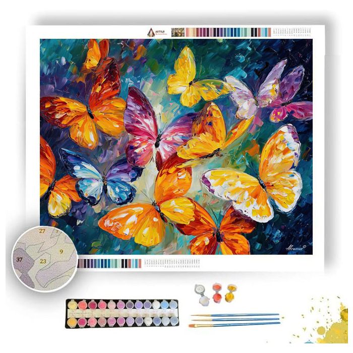 CRYSTAL BUTTERFLY DANCE - Paint by Numbers Full Kit