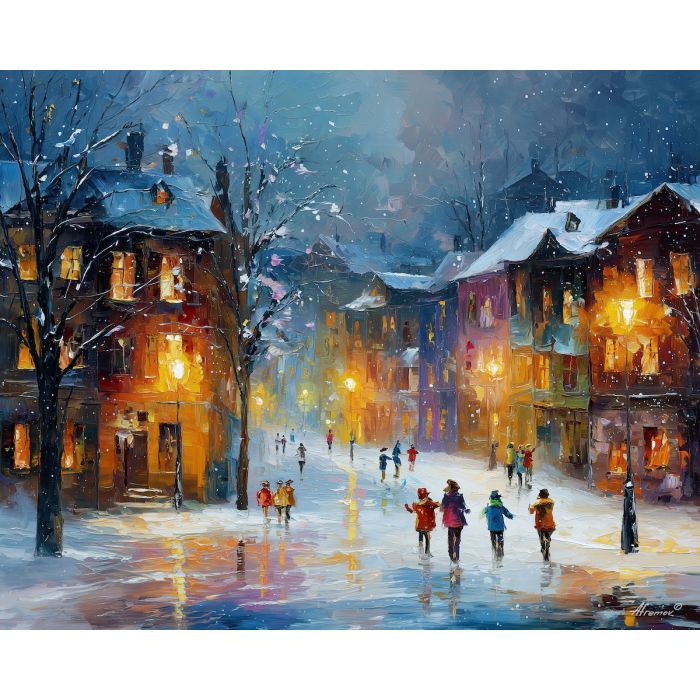 WINTER VILLAGE NIGHT