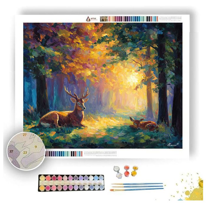 FOREST CLEARING GLOW - Paint by Numbers Full Kit