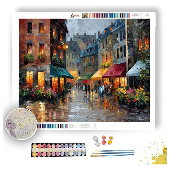 OLD TOWN MARKET - Paint by Numbers Full Kit