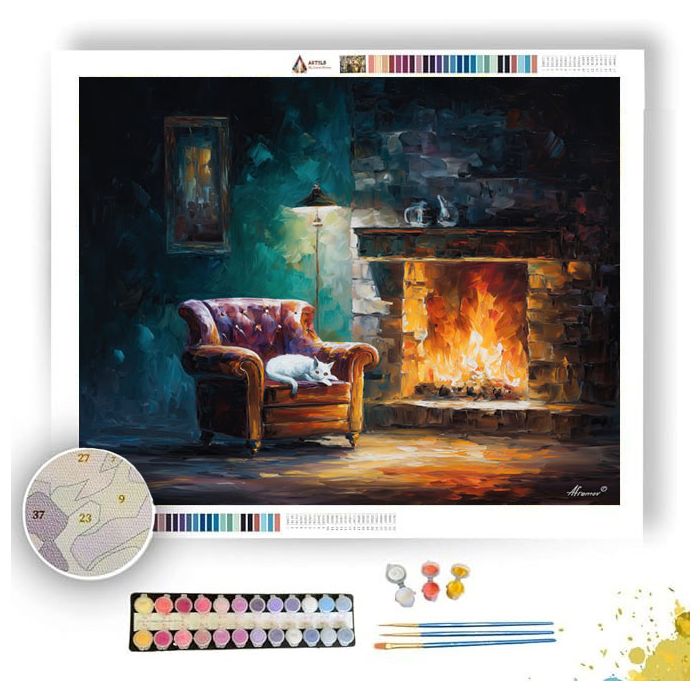 FIRESIDE COMFORT - Paint by Numbers Full Kit