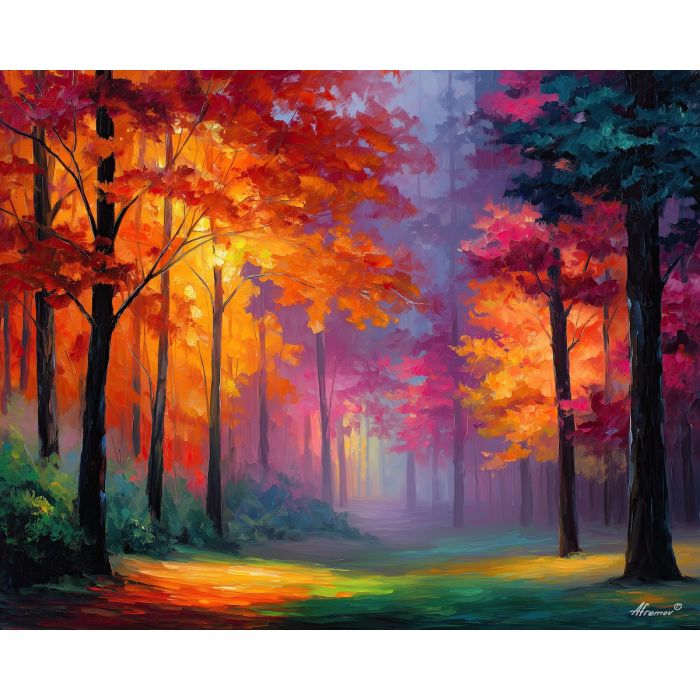 CRISP FOREST MORNING