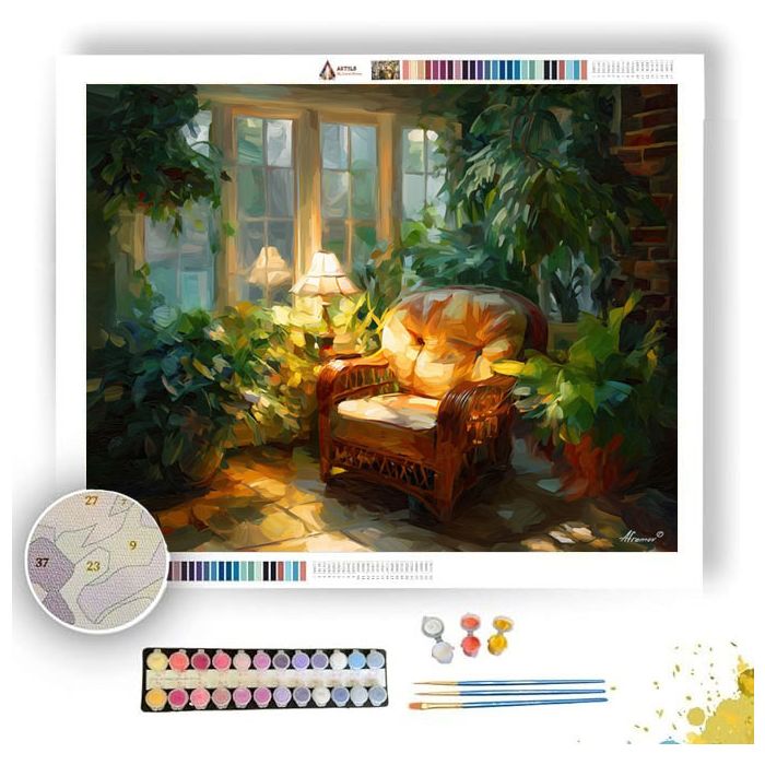 SUNROOM RELAXATION - Paint by Numbers Full Kit