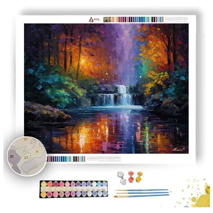 WHISPERING WATERFALL - Paint by Numbers Full Kit