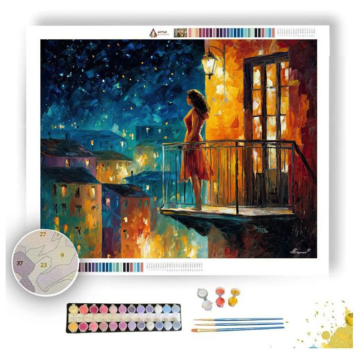 MIDNIGHT BALCONY - Paint by Numbers Full Kit