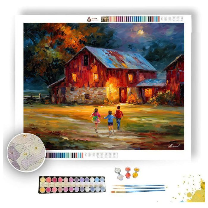 FAMILY FARMHOUSE - Paint by Numbers Full Kit
