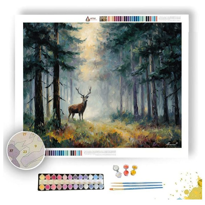 DEER IN FOREST - Paint by Numbers Full Kit