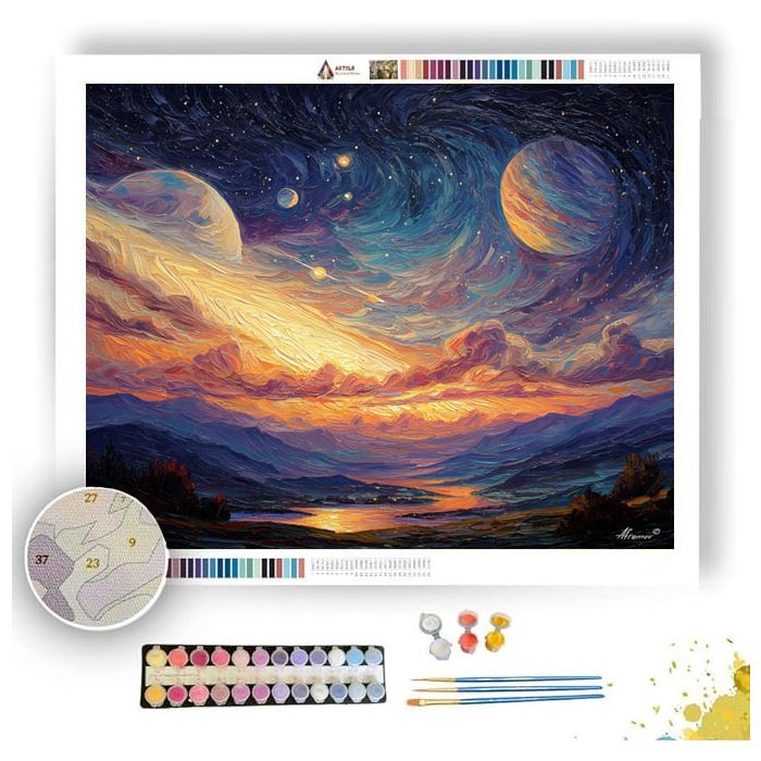CELESTIAL DREAMSCAPE - Paint by Numbers Full Kit