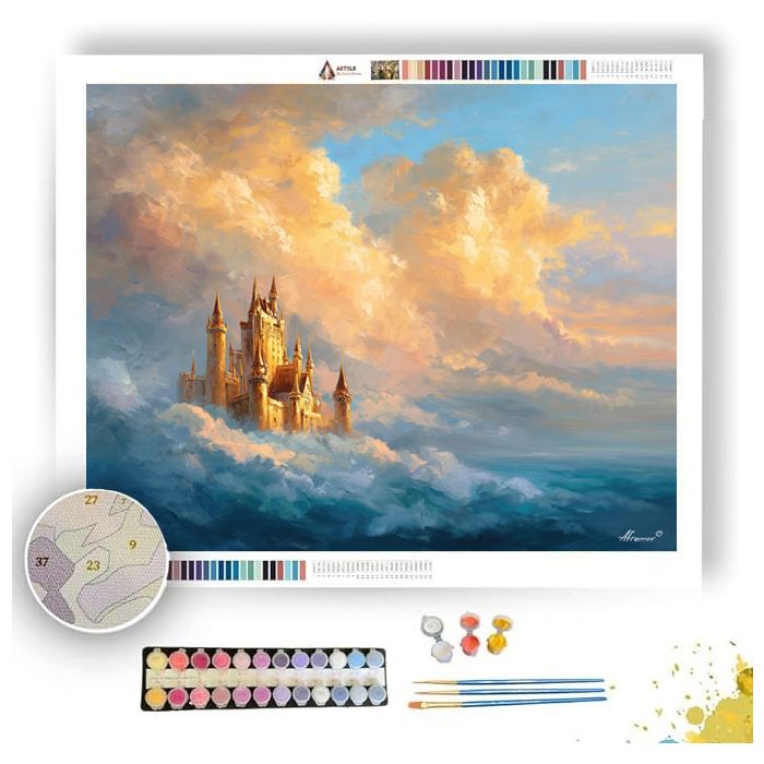 CASTLE IN CLOUDS - Paint by Numbers Full Kit