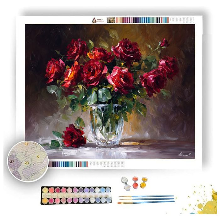 VELVET ROSES - Paint by Numbers Full Kit