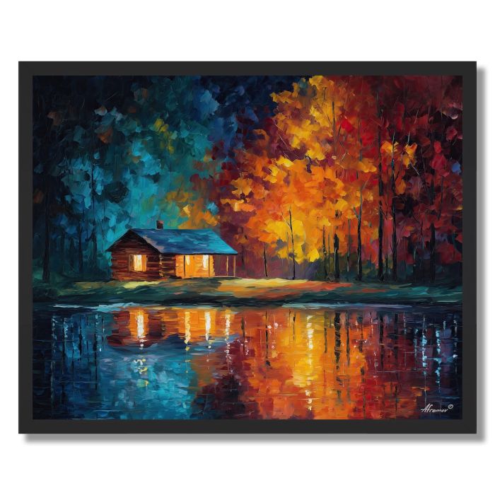 AUTUMN LAKE CABIN - FRAMED