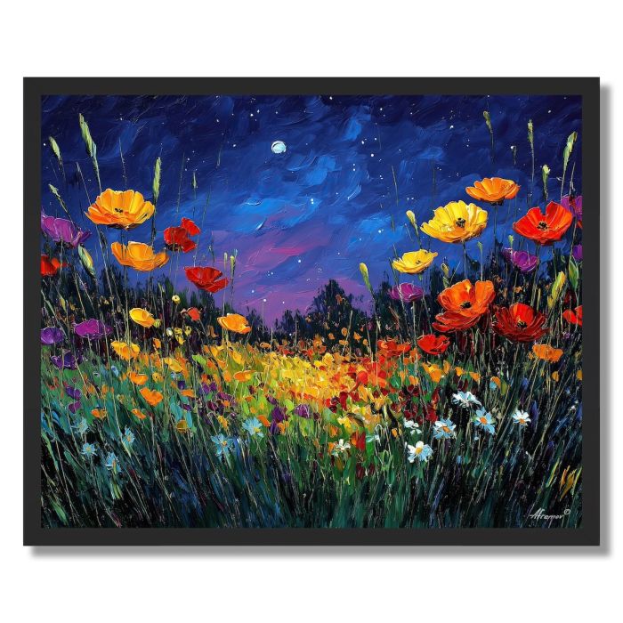 TWILIGHT BLOOM MEADOW - FRAMED