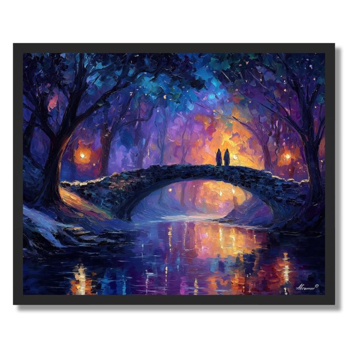 ELVEN BRIDGE CROSSING - FRAMED