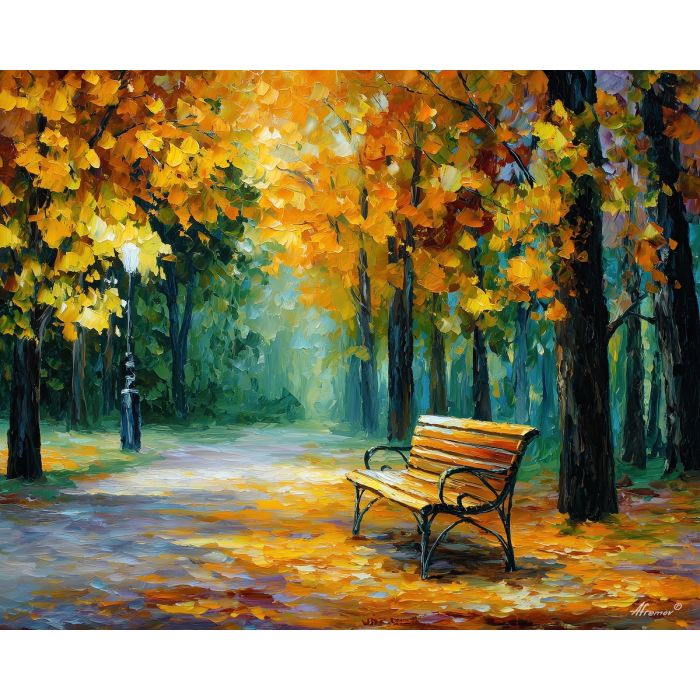 AUTUMN PARK BENCH