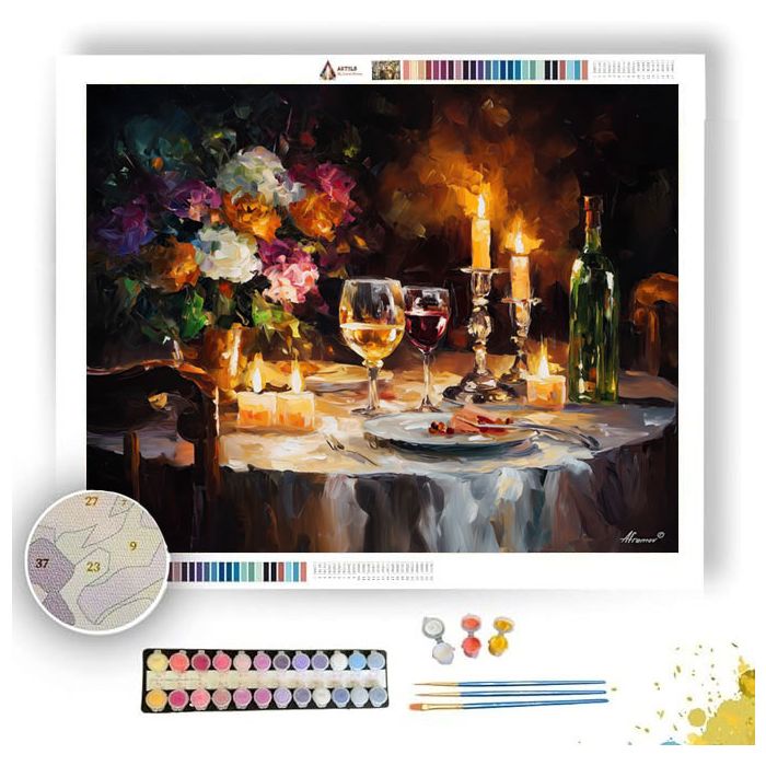 CANDLELIT DINNER - Paint by Numbers Full Kit