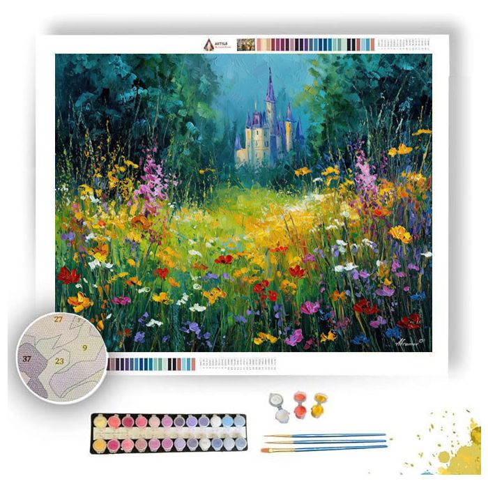 ENCHANTED CASTLE VIEW - Paint by Numbers Full Kit