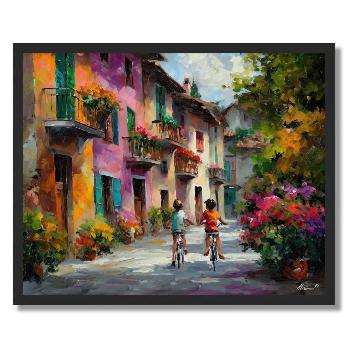 FRIENDLY NEIGHBORHOOD STREET - FRAMED