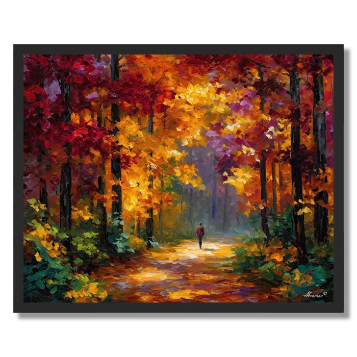AUTUMN FOREST PATH - FRAMED